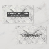 Marmer Tiling | Chef Knives Visitekaartje (Voorkant / Achterkant)