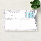 Marmer-to-do-lijst met watertracker post-it® notes (Kantoor)