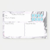 Marmer-to-do-lijst met watertracker post-it® notes (Voorkant)