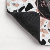 marmer van het roos van Classy abstract terrazzo Muismat (Hoek)