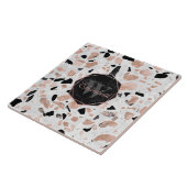 marmer van het roos van Classy abstract terrazzo Tegeltje (Zijkant)