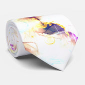 Marmer van Marvelous Dusty Roos Golden Powder Stropdas (Opgerold)