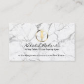 Marmer van Noteerbare Public Gold Pen Visitekaartje (Voorkant)