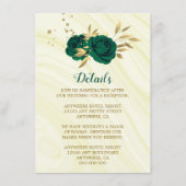 marmer van smaragdgroen goud informatiekaartje (Voorkant)