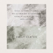 marmer visitekaartje (Buitenkant ongevouwen)