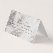 marmer visitekaartje (Achterkant)