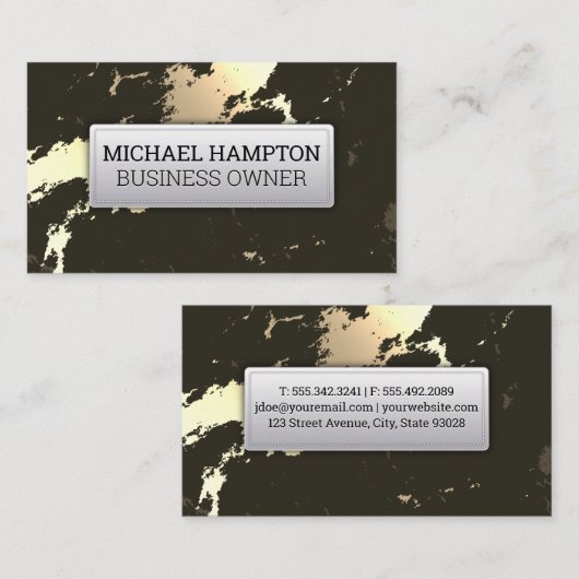 Marmer Visitekaartje (Voorkant / Achterkant)