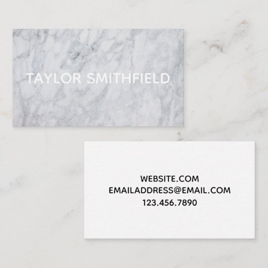 marmer visitekaartje (Voorkant / Achterkant)