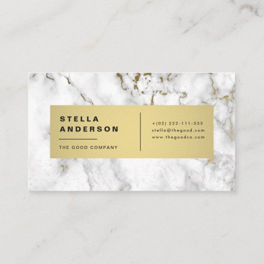 marmer visitekaartje (Achterkant)