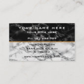 Marmer Visitekaartje Uw adresgegevens van de Logo (Achterkant)