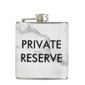 Marmer voor particuliere reserve heupfles (Voorkant)