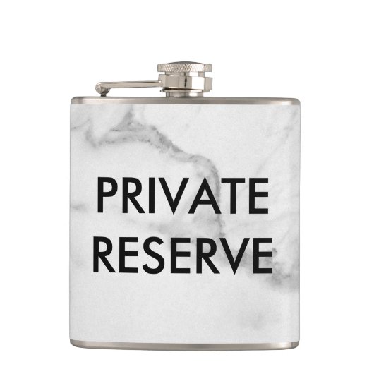 Marmer voor particuliere reserve heupfles (Voorkant)