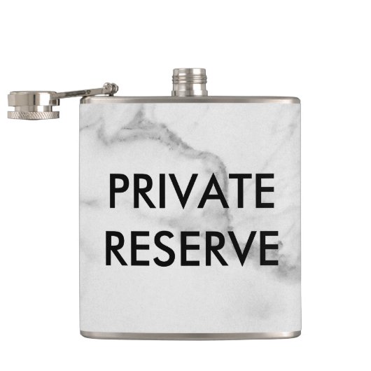 Marmer voor particuliere reserve heupfles (Geopend)