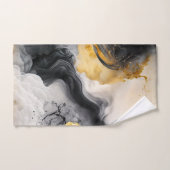 Marmer voor zwarte en goudWaterverf Handdoek (Handdoek)