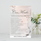 Marmer Vrijgezellenfeest Game PRINED (Staand voorkant)