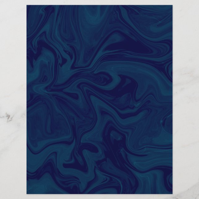 Marmer-Waterverf 8,5 x 11 inch op zee (Voorkant)