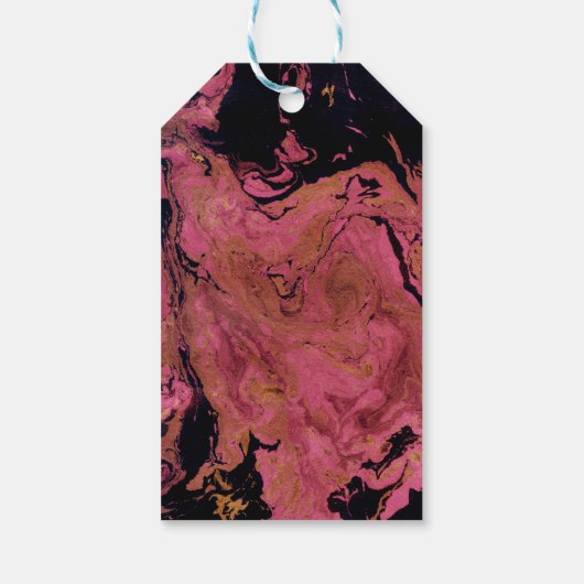 Marmer, waterverf cadeaulabel (Achterkant)