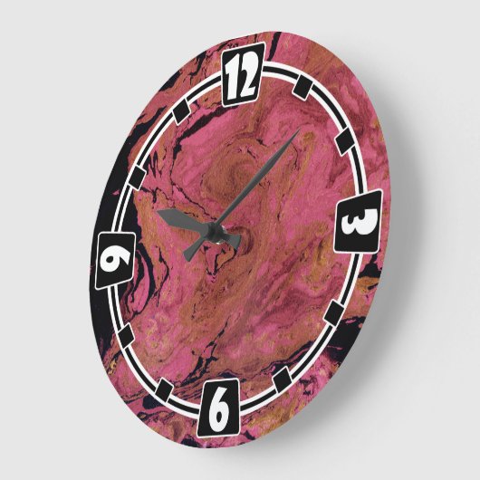 Marmer, waterverf grote klok (Hoek)