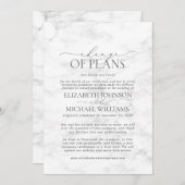 Marmer Wedding Date Uitstel Opslaan Datum Save The Date (Voorkant / Achterkant)