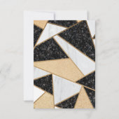 Marmer, wijnglas, ballon, Pensioenpartij Kaart (Achterkant)