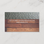 Marmer Wood Carpeting Visitekaartje (Achterkant)