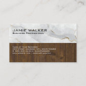 Marmer Wood | Monogram Visitekaartje (Achterkant)