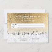 marmer yellow folie ombre gift certificate (Achterkant)