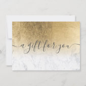 marmer yellow folie ombre gift certificate (Voorkant)