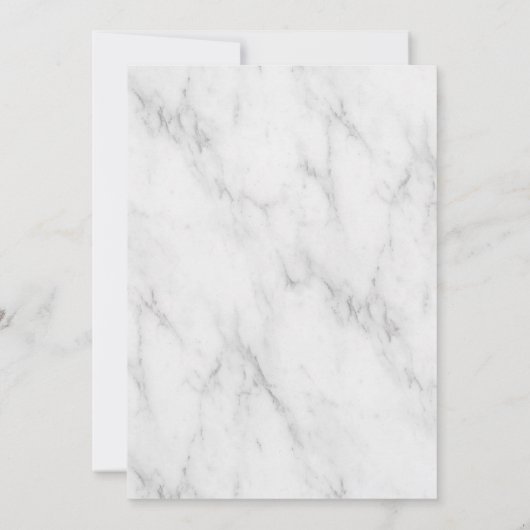 Marmer Ze zei dat Verloving was uitgenodigd Kaart (Achterkant)