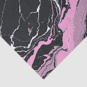 Marmer zwart en roze tissuepapier (Detail)