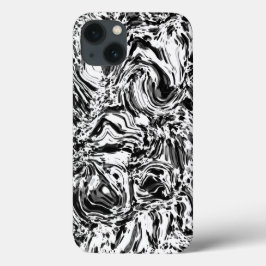 Marmer-zwart-wit patroon Case-Mate iPhone case