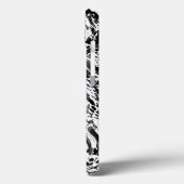 Marmer-zwart-wit patroon Case-Mate iPhone case (Achterkant / Links)