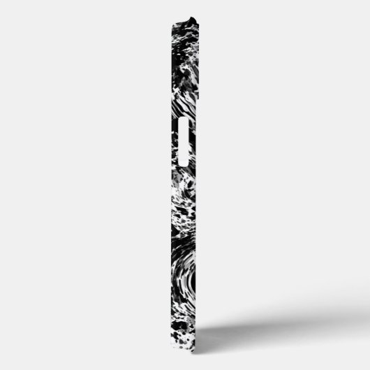 Marmer-zwart-wit patroon Case-Mate iPhone case (Achterkant / Rechts)