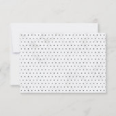 Marmer & Zwarte Moderne Typografie Bruiloftsrecept Kaart (Achterkant)