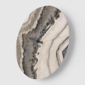 Marmer zwarte witte kiezelsteen grote klok (Hoek)