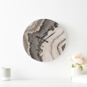 Marmer zwarte witte kiezelsteen grote klok (Huis)