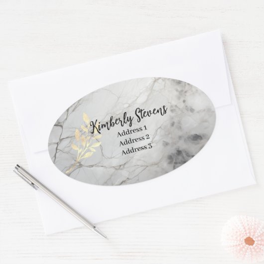 Marmerbladgoud Stickers (MW1002-S) (Envelop)