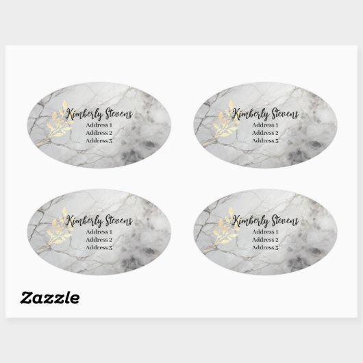 Marmerbladgoud Stickers (MW1002-S) (Vel)