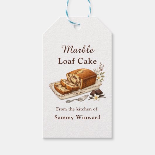 Marmerbroodcake Cadeaulabel (Voorkant)