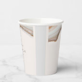 marmerbruiloft met getijden papieren bekers (Links)