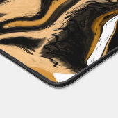 Marmerbruin en zwart Luipaard Print Bureaumat (Hoek)