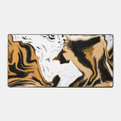 Marmerbruin en zwart Luipaard Print Bureaumat (Voorkant)