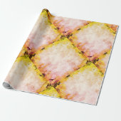 Marmerdiamant driehoekig ontwerp cadeaupapier (Uitgerold)