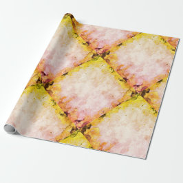 Marmerdiamant driehoekig ontwerp cadeaupapier