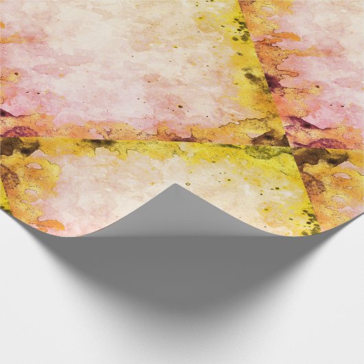 Marmerdiamant driehoekig ontwerp cadeaupapier (Hoek)