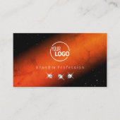 Marmered Sinaasappel Black Sparkling Jewels Toevoe Visitekaartje (Voorkant)