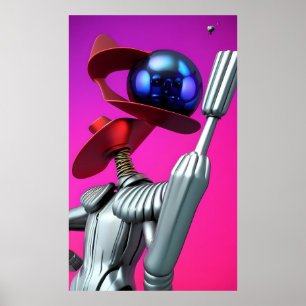 Marmered to Perfection beroemd gemaakt door Ken Ga Poster