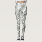 marmereffect gepersonaliseerd leggings (Voorkant)