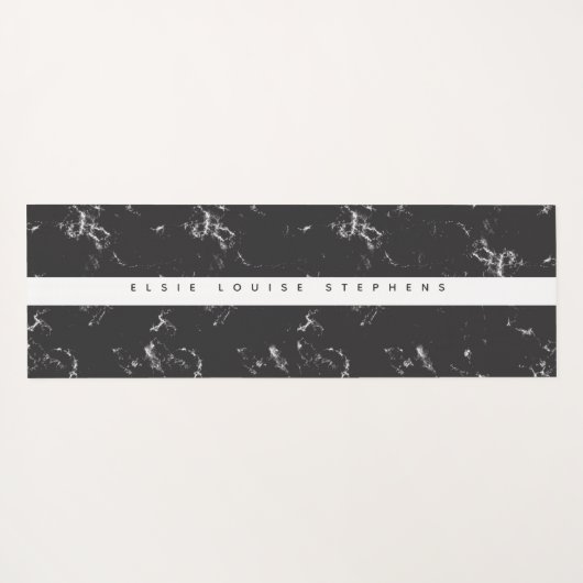 marmereffect gepersonaliseerd yoga mat (Achterkant (horizontaal))