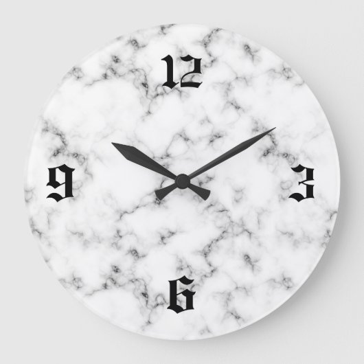 Marmereffect Grote Klok (Voorkant)